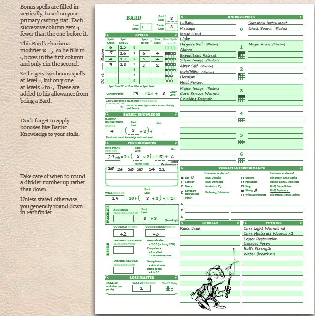 Pathfinder бланк персонажа электронный вариант