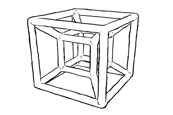 4 d фигура. Гиперкуб Тессеракт. Развертка гиперкуба. Гиперкуб развертка. Развертка Тессеракта.