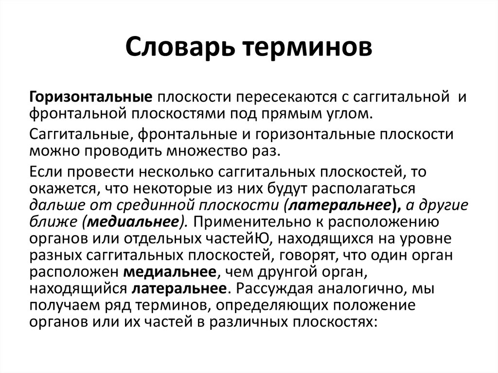 Словарь терминологии