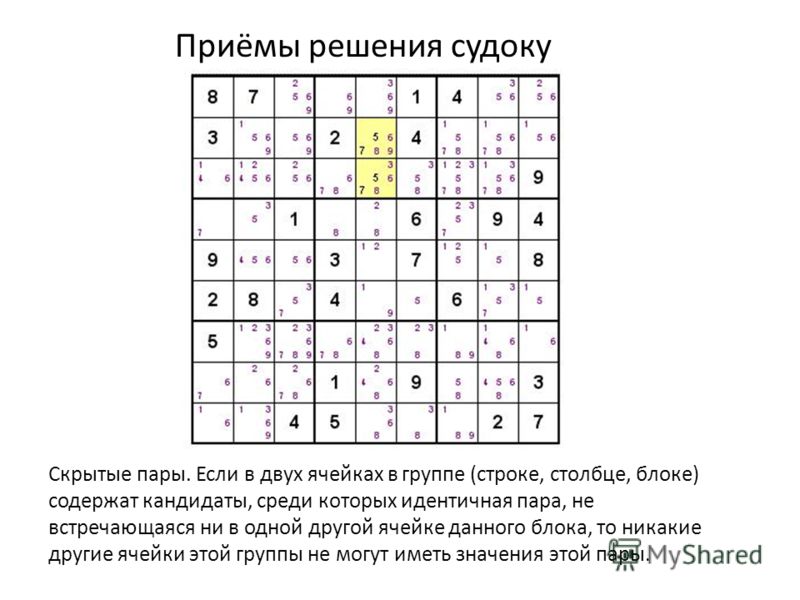 Как разгадывать судоку