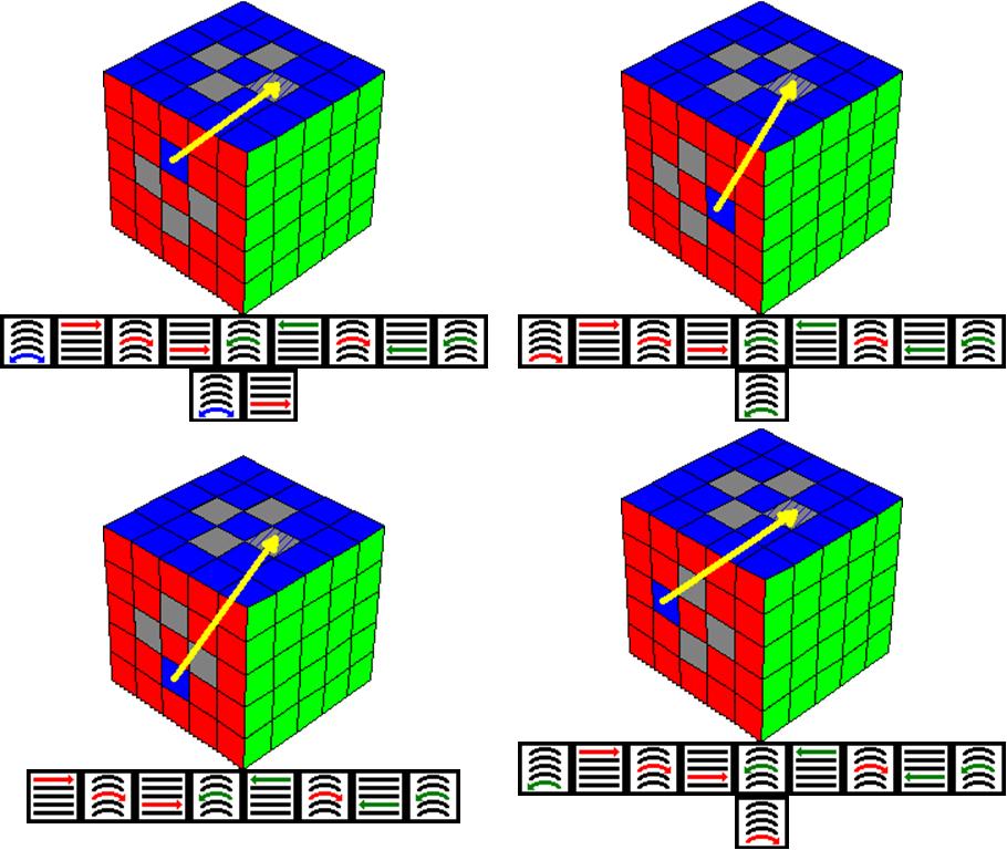 Кубик 4х4 сборка для начинающих схема. Формулы сборки кубика Рубика 5x5. Кубик рубик 5х5 схема сборки. Паритет кубик Рубика 5х5 схема. 5x5 кубик рубик формула.