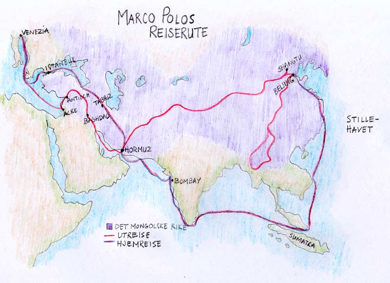 Марко поло маршрут экспедиции. Маршрут путешествия Марко поло.