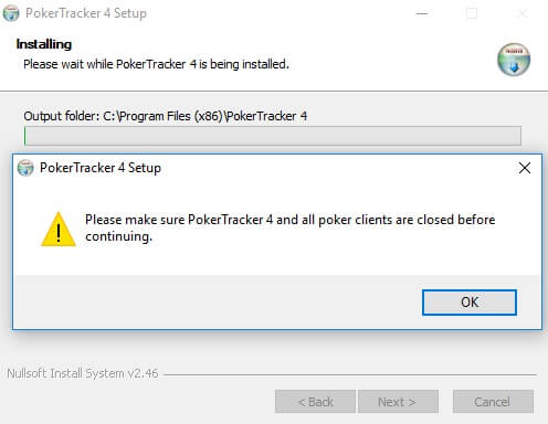 ошибка PokerTracker 4