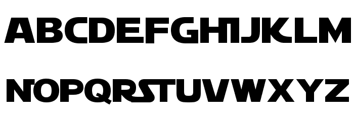 STARWARS Шрифта ВЕРХНИЙ