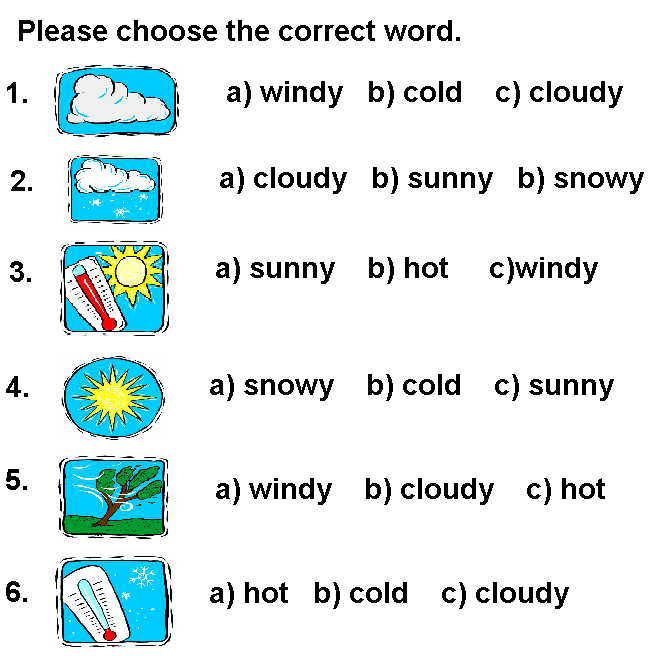 Тема погода на английском 6 класс