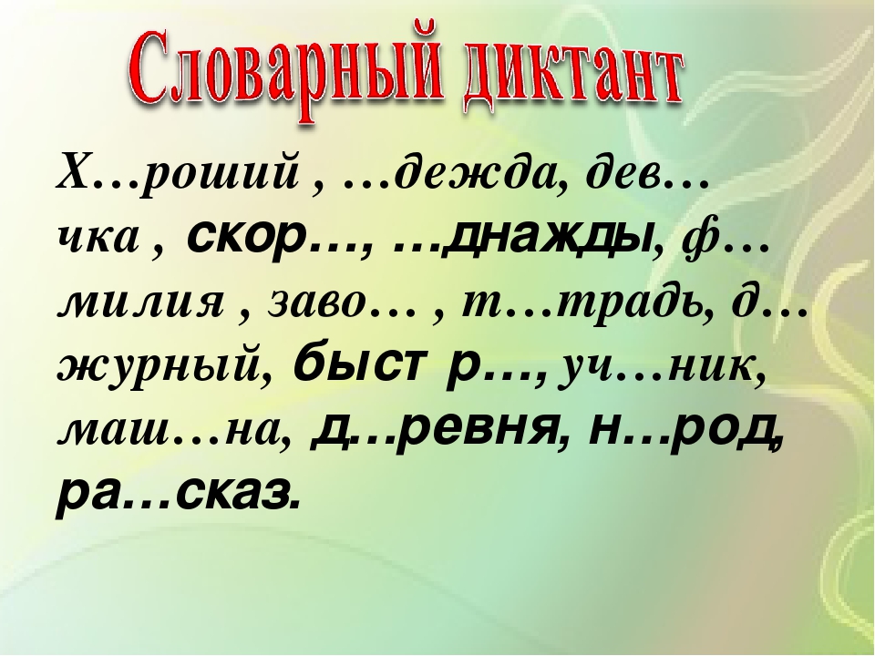 Диктант 2 класс части речи русский язык. Русский язык 2 класс словарный диктант 3 четверть. Словарный диктант 3 класс.