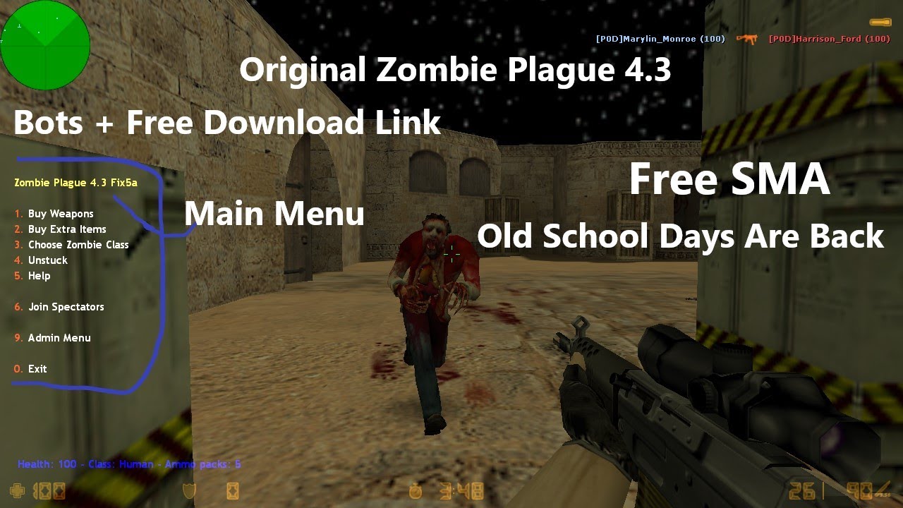 Zombie plague. Counter-Strike 1.6: ••• Zombie Plague x •••.