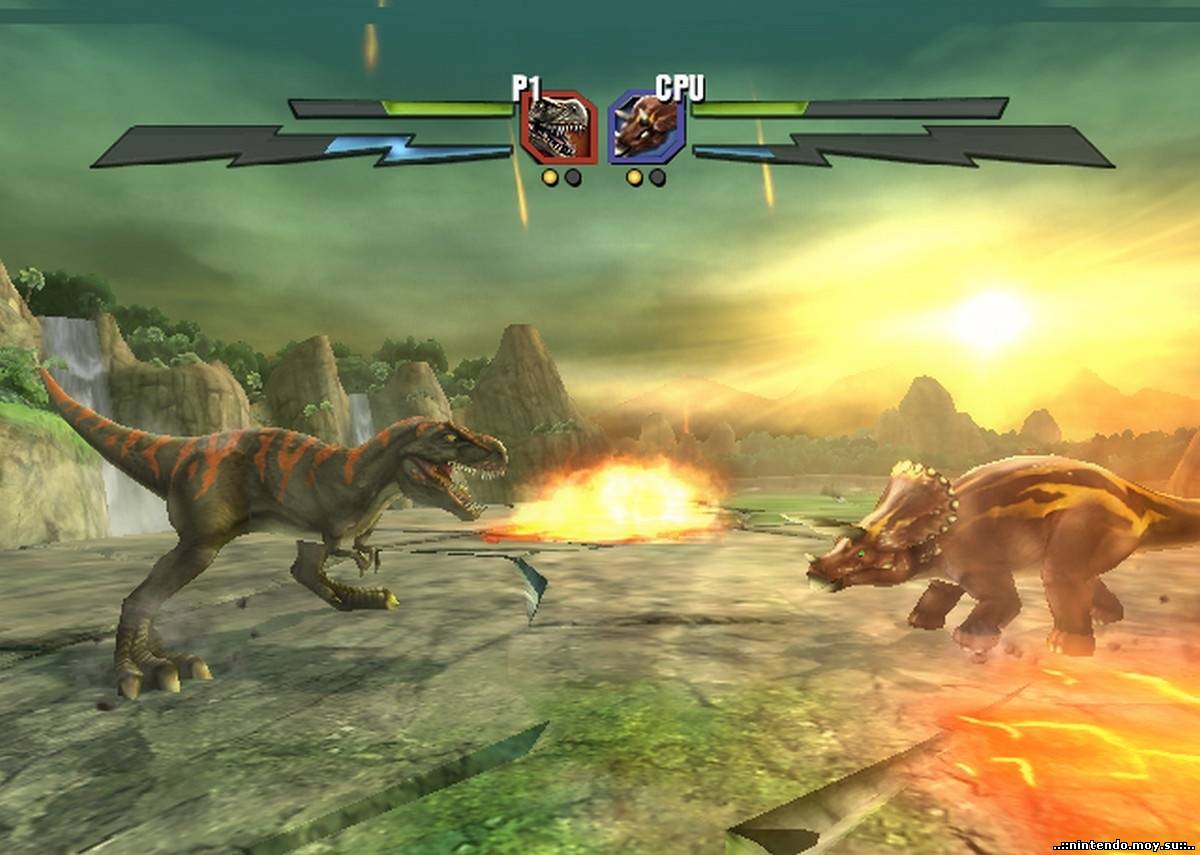 Игра больших динозавров. Battle Dinosaur игра. Dino Strike Wii. Wii Battle of giants: Dinosaurs Strike. Битва динозавров ps1.