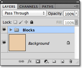 The blocks layers are now inside a layer group named Blocks. 