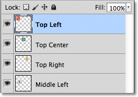 The top layer is selected in the Layers panel. 