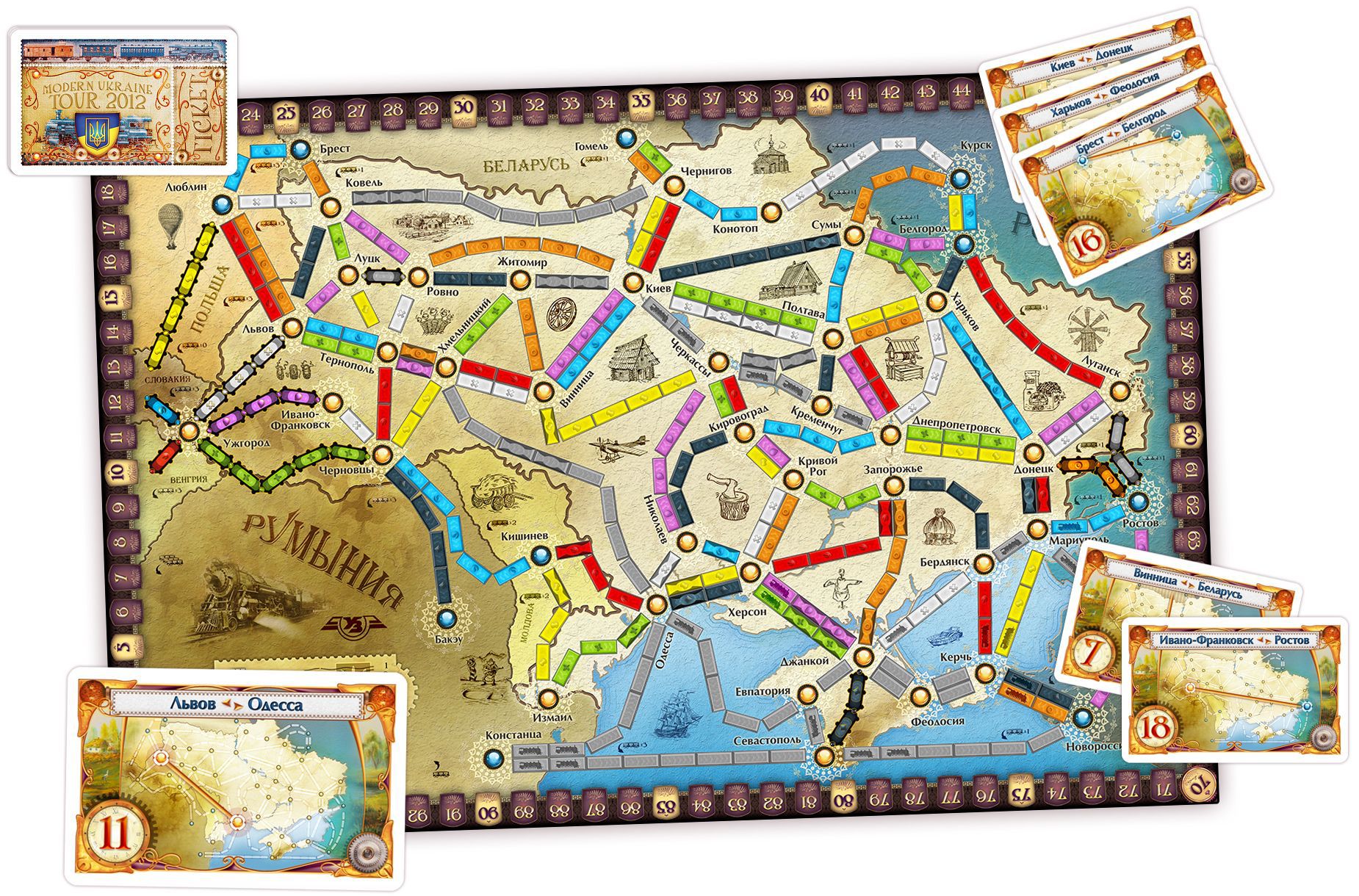 Ticket to ride карта