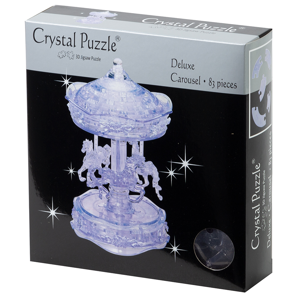 Crystal puzzle. 3d-пазл Crystal Puzzle Карусель розовая (91209), 83 дет.. 3d-пазл Crystal Puzzle Золотая Карусель (91109), 83 дет.. 3д Кристалл пазл как собрать Водолея. Разл кристаллов пазл.