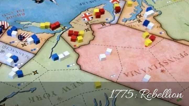 1775: Rebellion (2013) — the best civil war historical board game