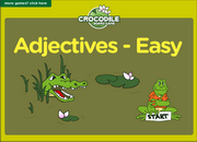 Adjectives Antonyms Opposites ESL Vocabulary Crocodile Board Game