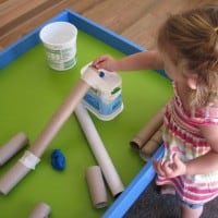 Play Dough & Cardboard Tubes3 play dough activities for kids and toddlers