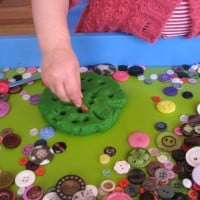 Play Dough & Buttons 4 Imaginative Play - Planting a Garden