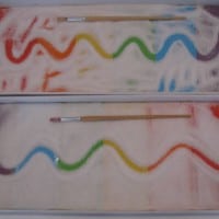 Rainbow Salt Tray 1 Alphabet Bath Sponges